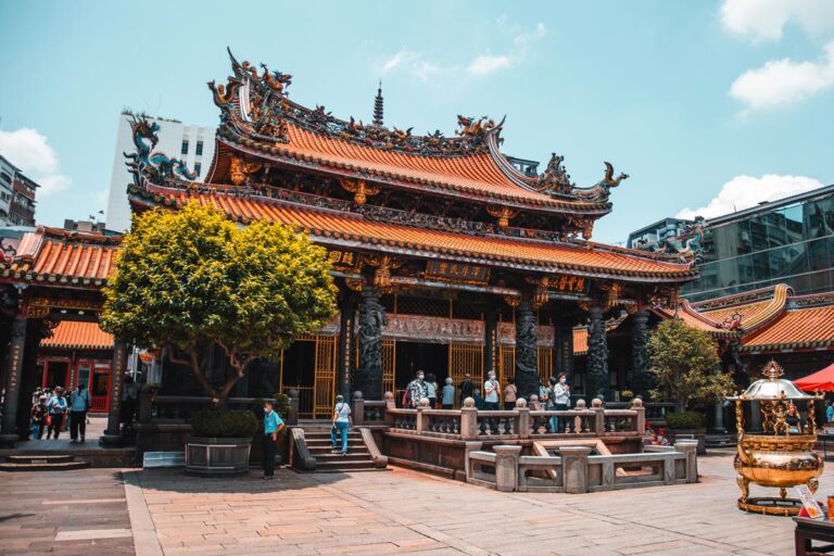 Entrance of the Longshan temple in Taipei, Taiwan